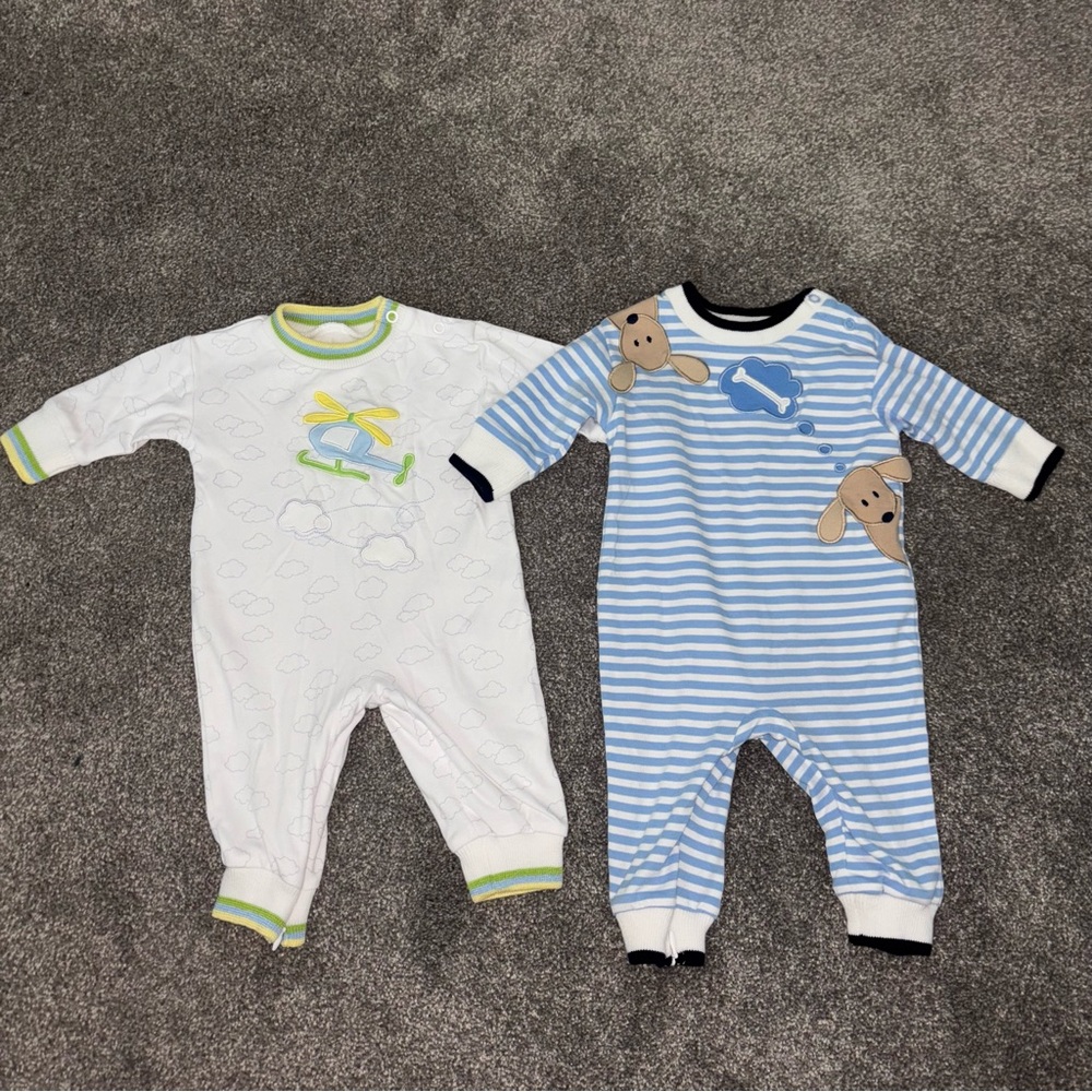 Florence Eiseman Puppy 🐶 & Airplane ✈️ Longall Size 3 Months